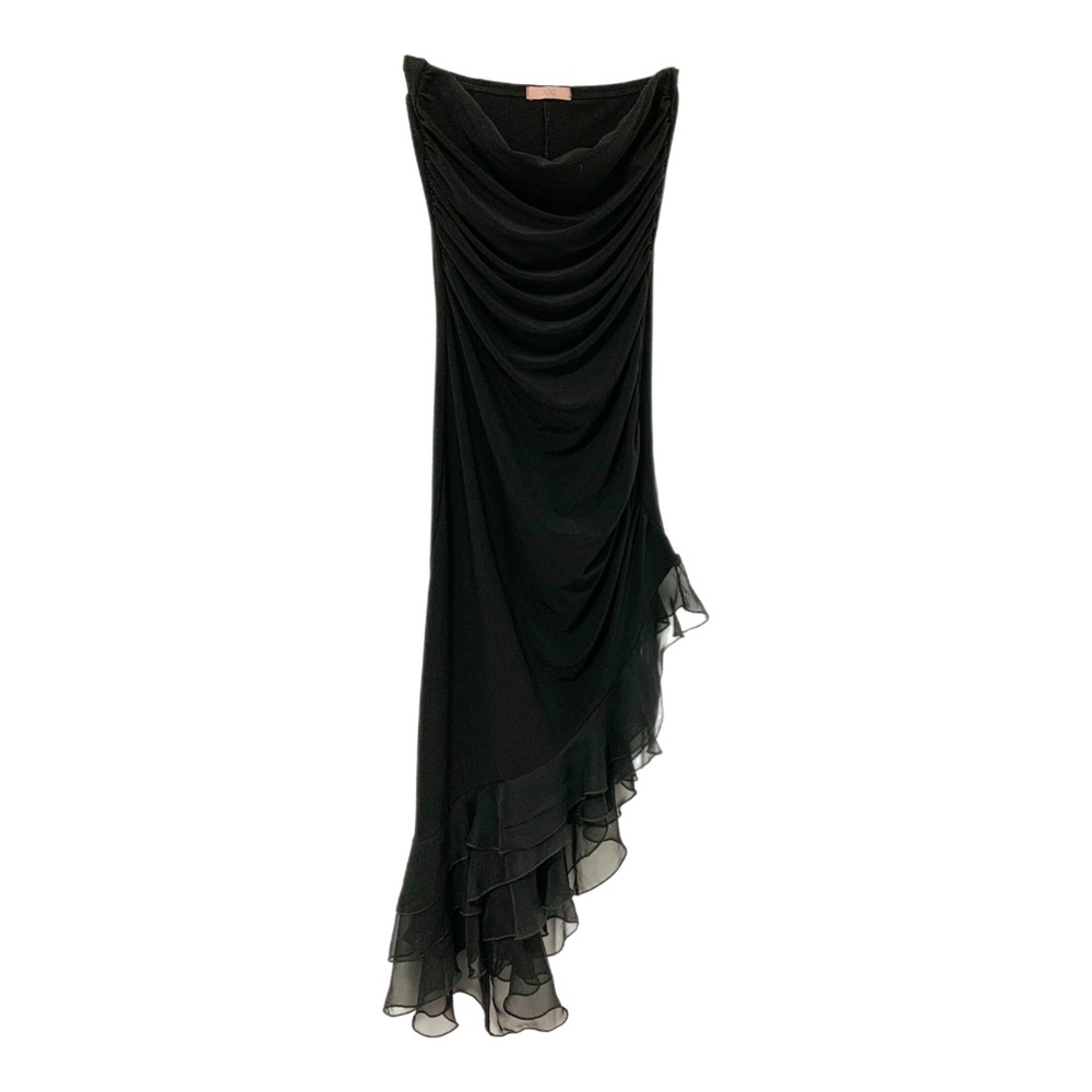 ❤️$10 add on. Black Ruched Dress Size M